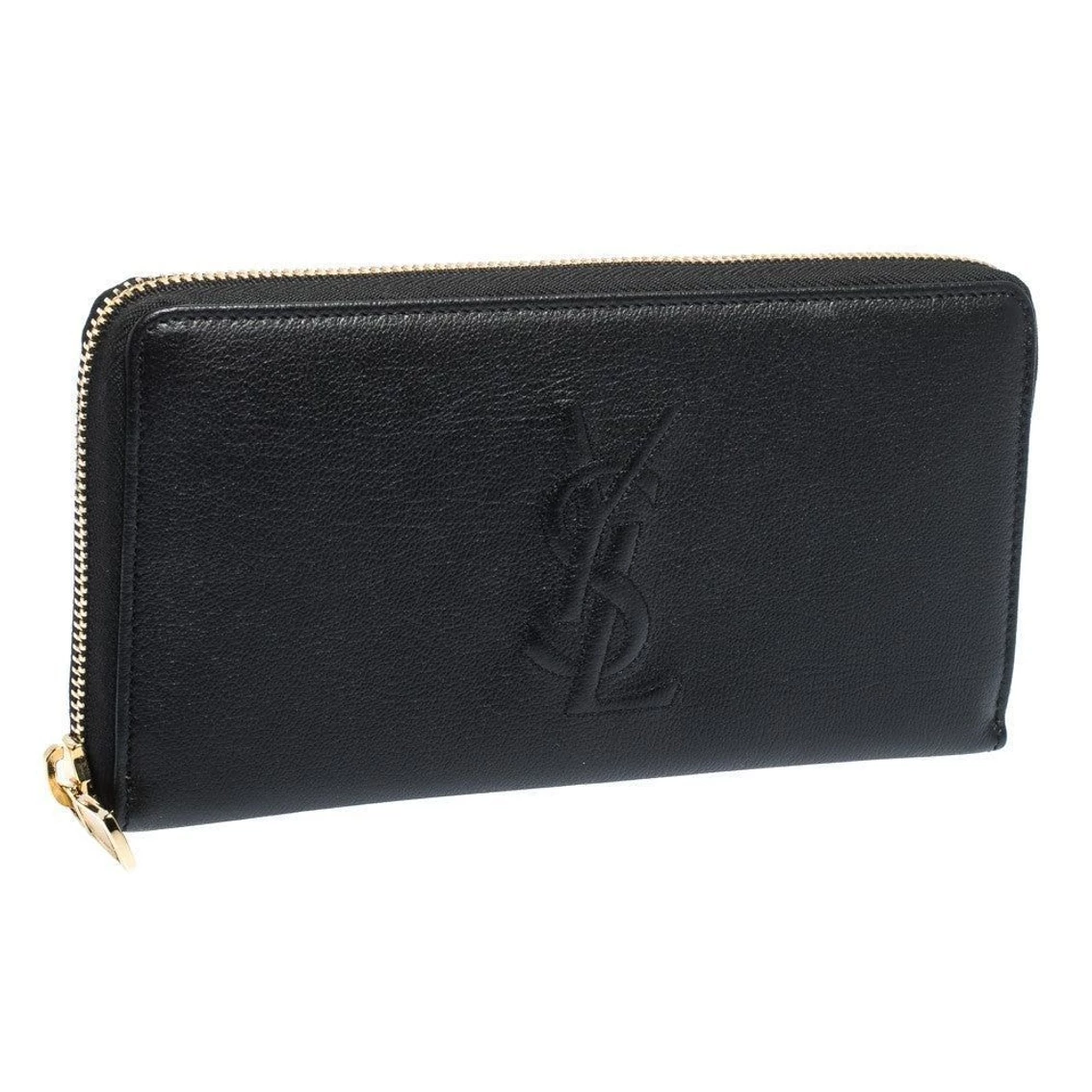 Flash Sale π Saint Laurent Black Belle De Jour Leather Zip Around Wallet 568995 π€©