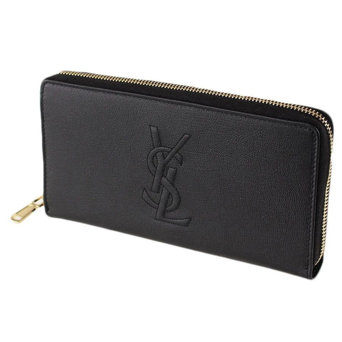 Flash Sale π Saint Laurent Black Belle De Jour Leather Zip Around Wallet 568995 π€© - Image 2
