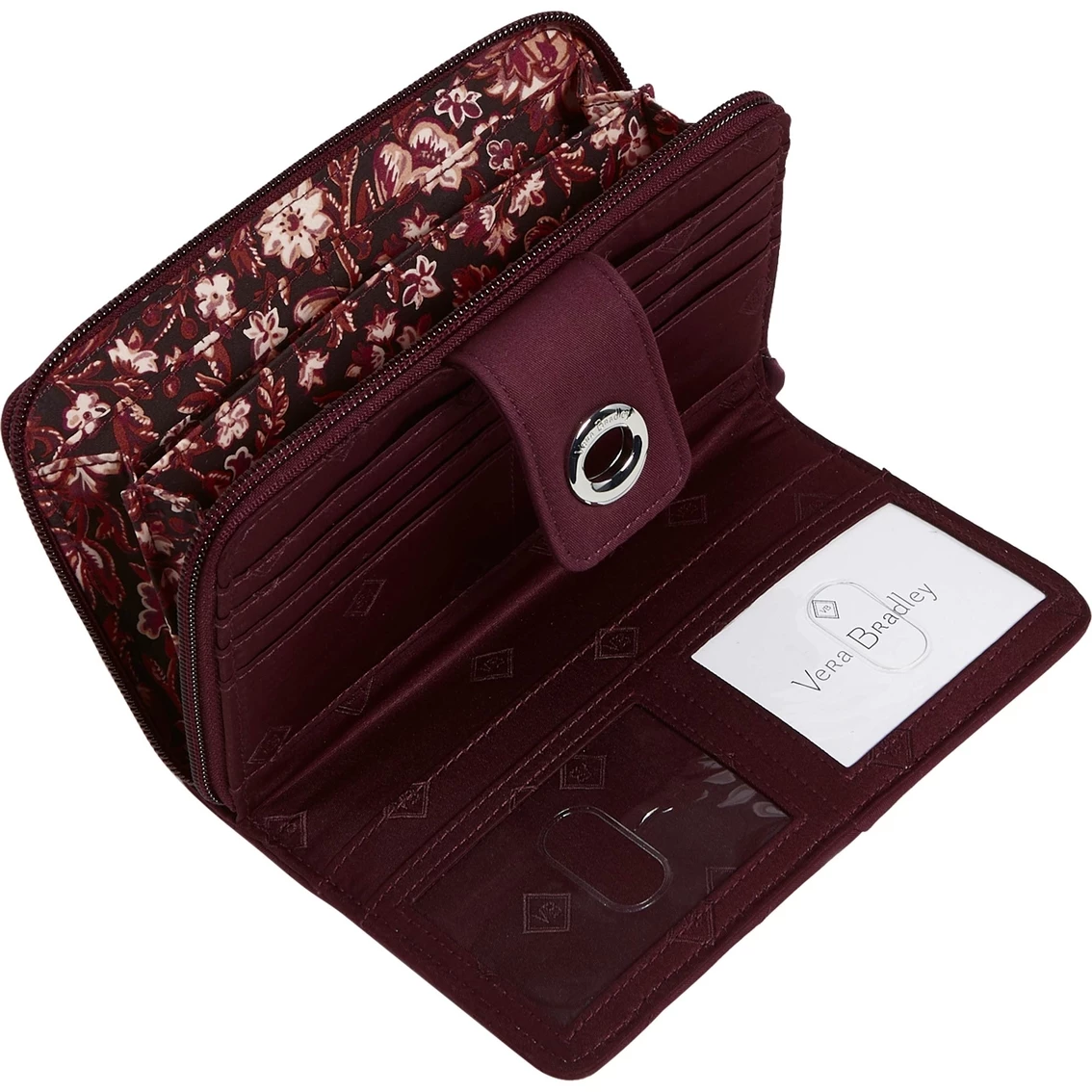 Budget ๐ Vera Bradley RFID Turnlock Wallet In Recycled Cotton ๐ - Image 3