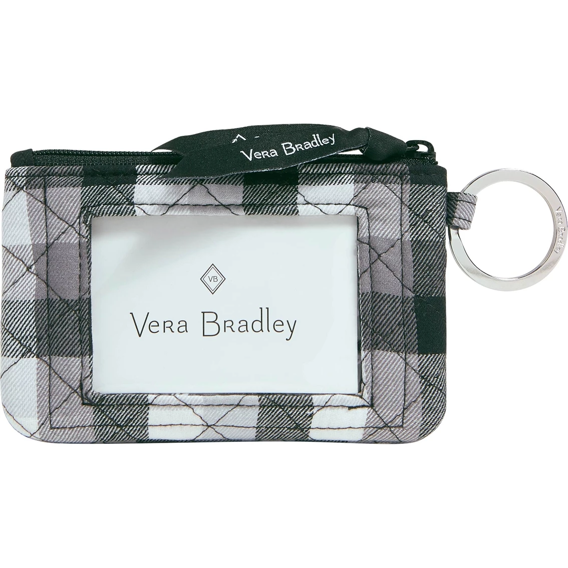 Deals 🎁 Vera Bradley Kingbird Plaid Zip ID Case In Recycled Cotton 👏 - Image 2