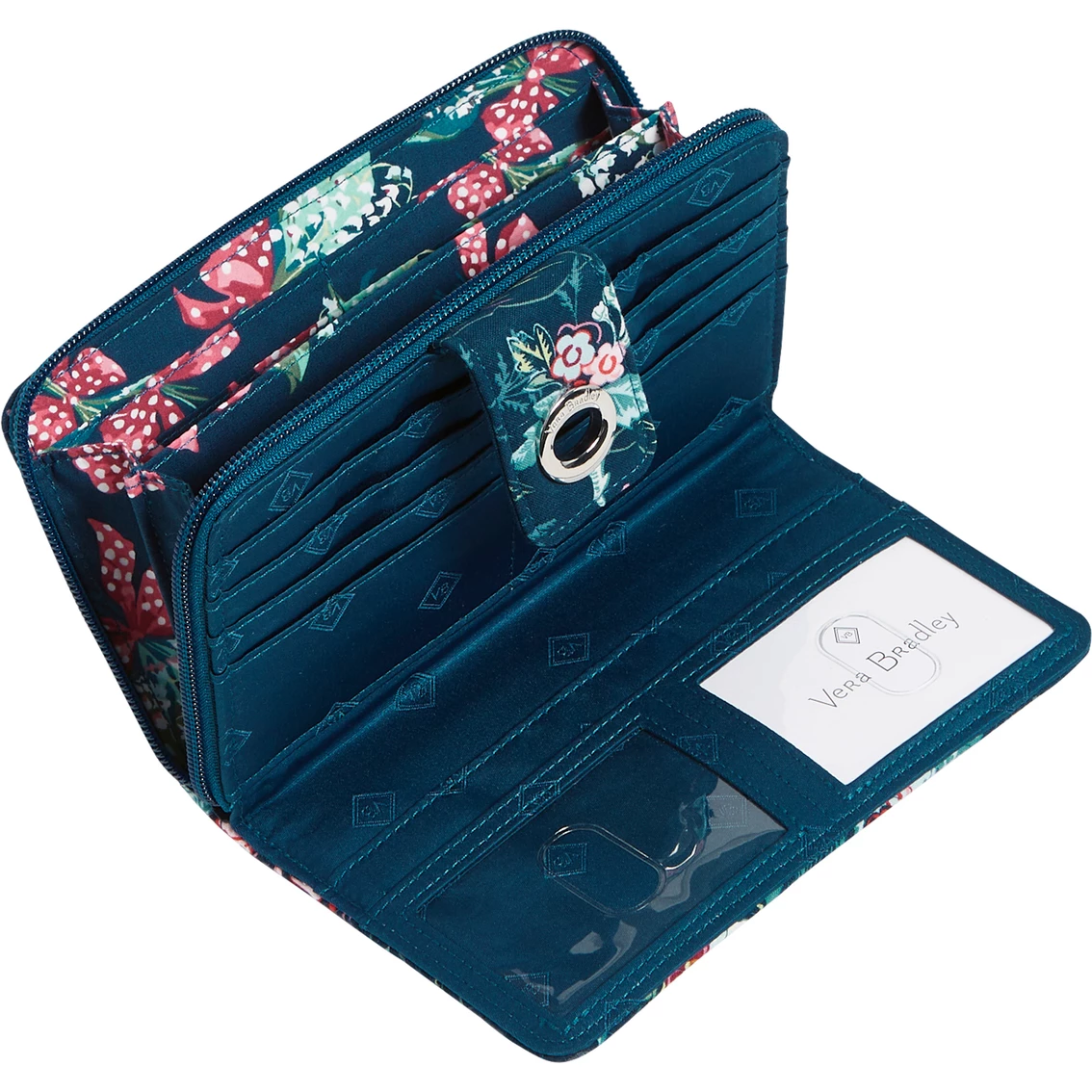 New ๐ Vera Bradley RFID Turnlock Wallet, Rose Toile ๐ฏ - Image 3