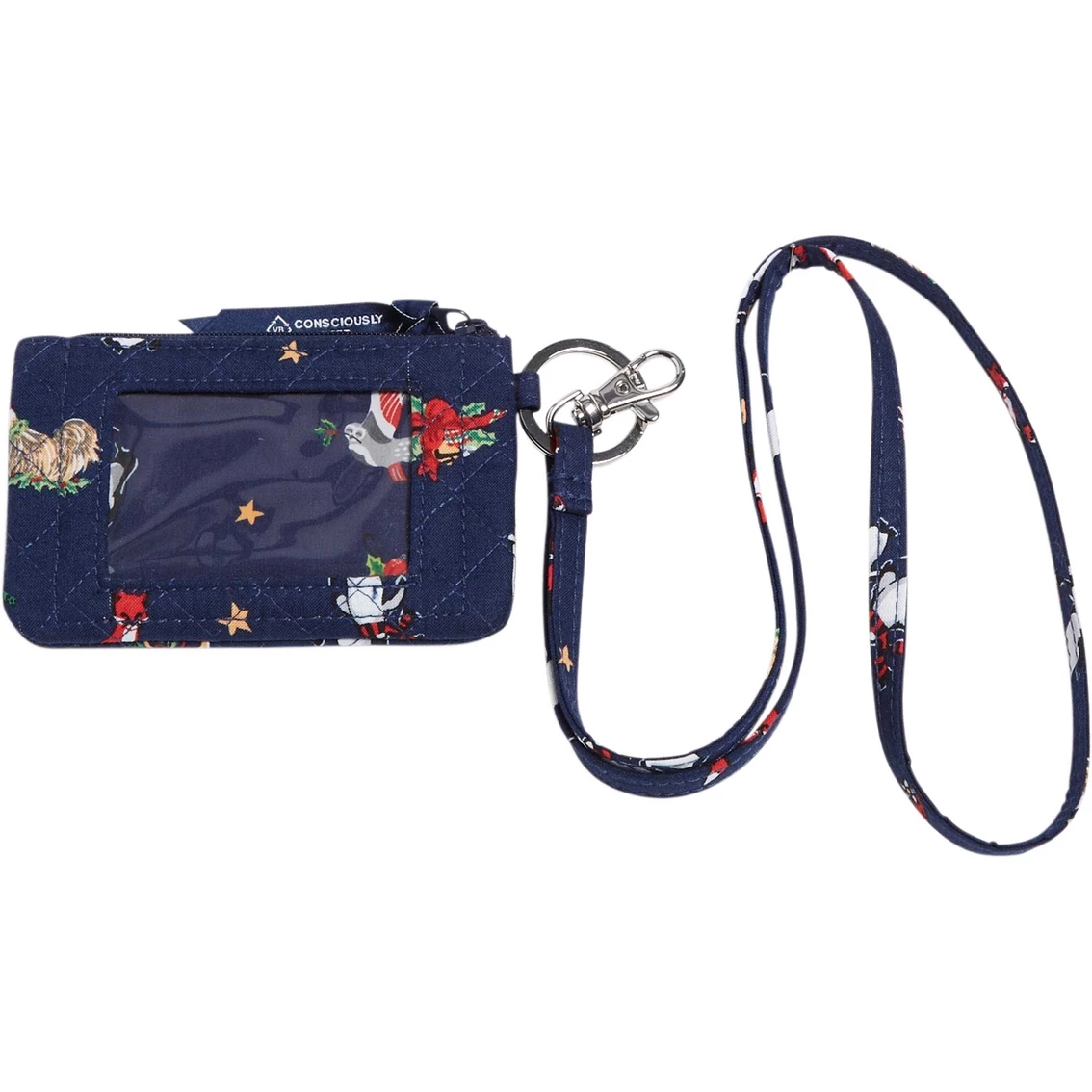 Best reviews of ๐ Vera Bradley Snow Globe Motifs Zip ID Lanyard ๐ - Image 2