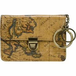 Promo 🔥 Patricia Nash Mini Lanza Key Fob, European Map 💯