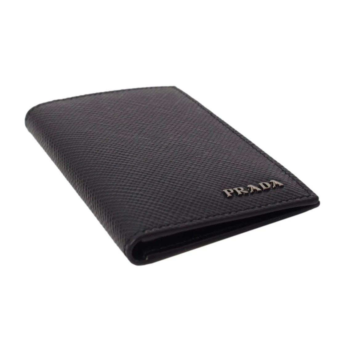 Best reviews of π Prada Black Saffiano Leather Vertical Logo Card Holder 2MC101 π - Image 3