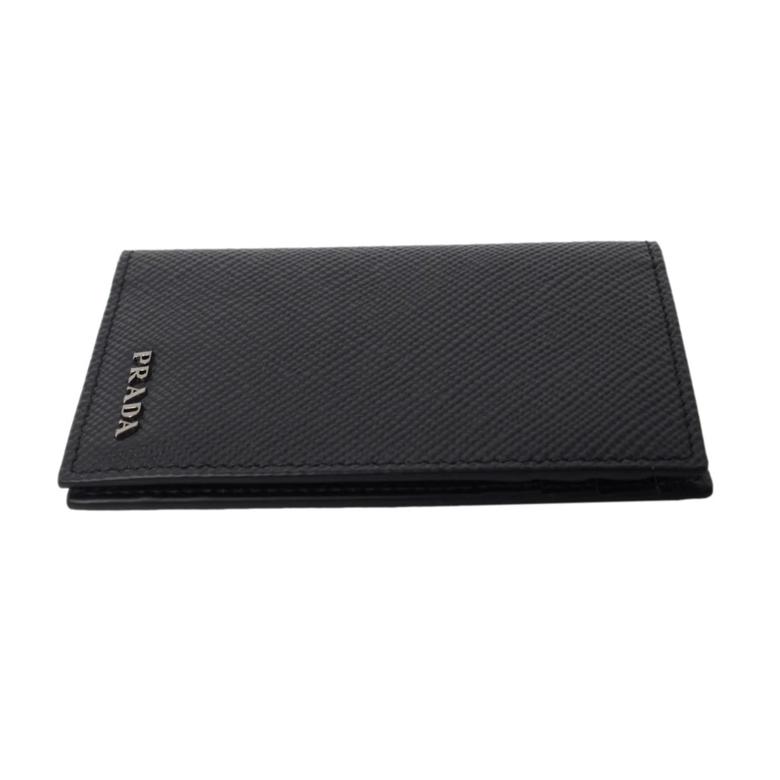 Best reviews of π Prada Black Saffiano Leather Vertical Logo Card Holder 2MC101 π - Image 5