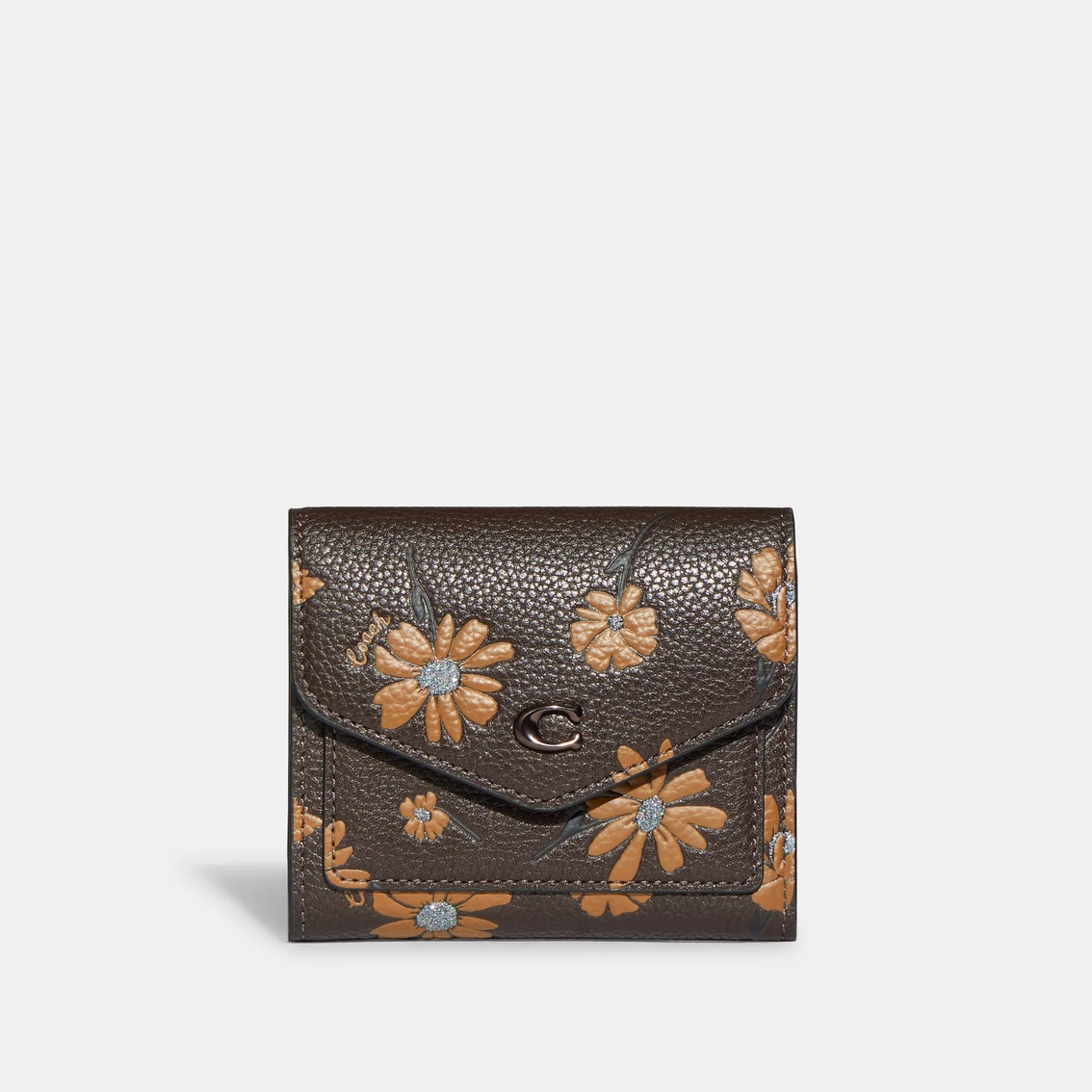 Best Sale ๐ Coach Floral Printed Leather Wyn Small Wallet ๐
