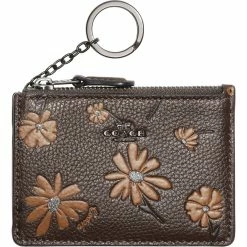 Cheapest 🌟 COACH Floral Printed Leather Mini ID Skinny ⭐