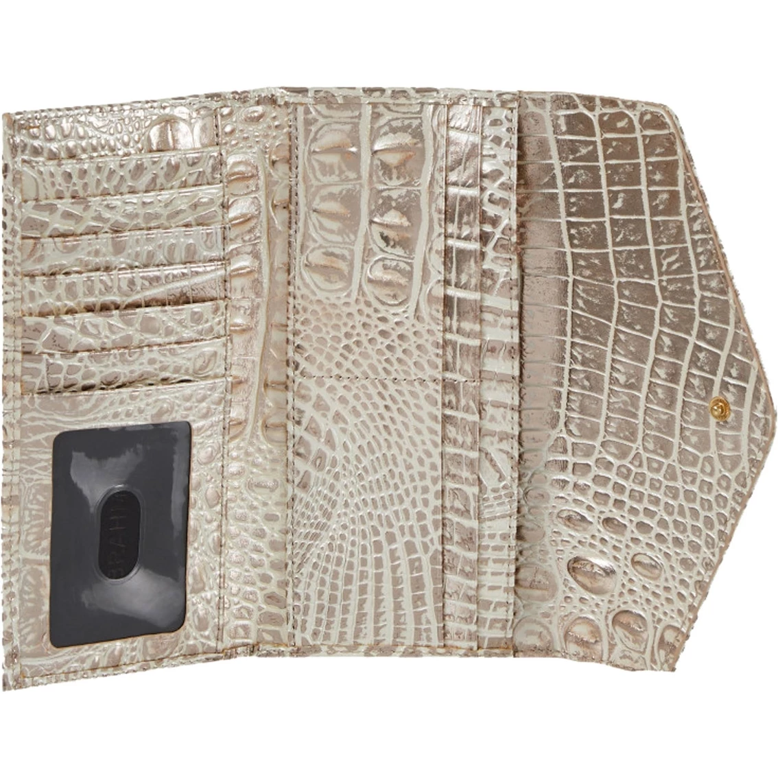 Cheap ✔️ Brahmin Golden Glow Melbourne Veronica Wallet 💯 - Image 3