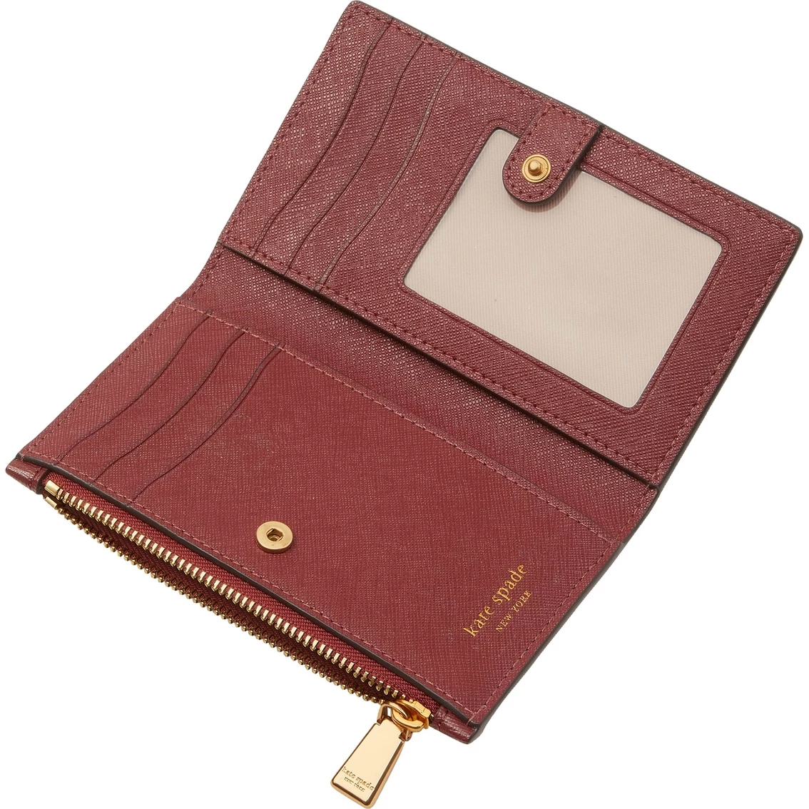 Discount โค๏ธ Kate Spade Morgan Bow Embellished Saffiano Leather Small Slim Bifold Wallet ๐ - Image 2