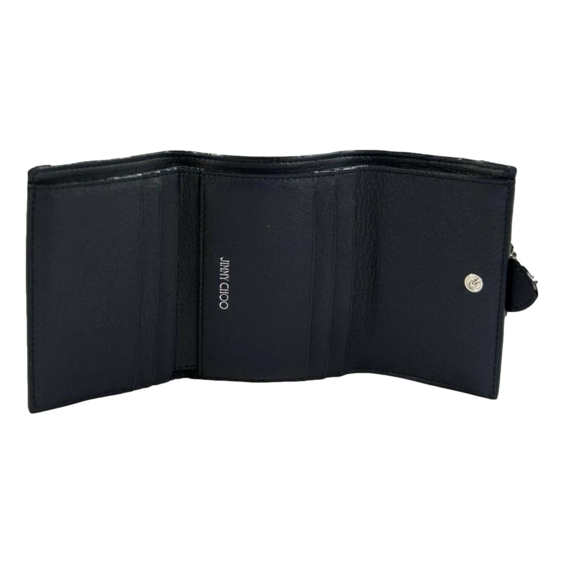 Flash Sale π Jimmy Choo Cheri Dark Blue Leather Trifold Walllet 0SQM | 028 π - Image 2