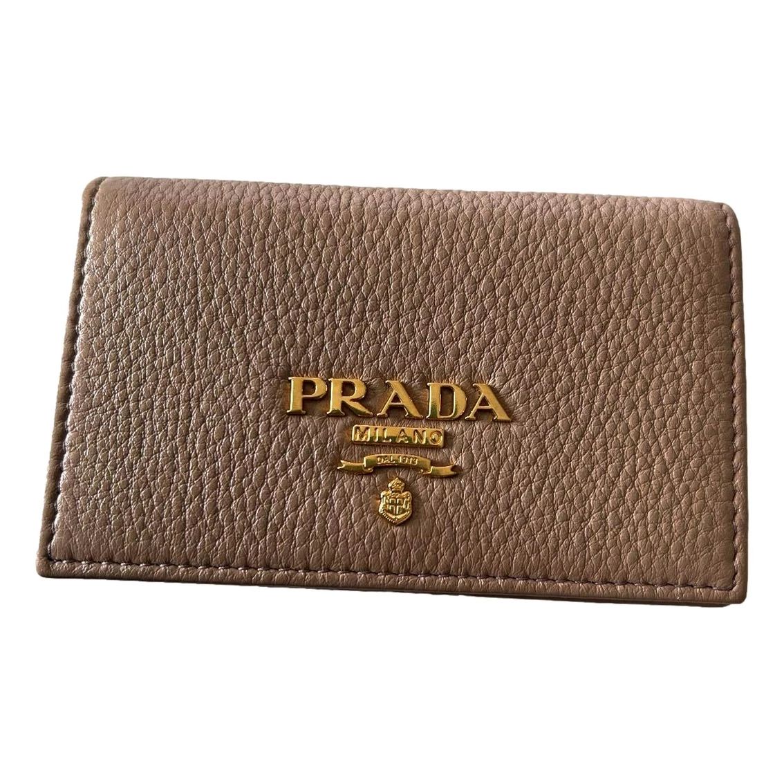 Deals π Prada π© Women's Vitello Grain Cipria Beige Leather Card Case Wallet 1MC122 π€© - Image 3