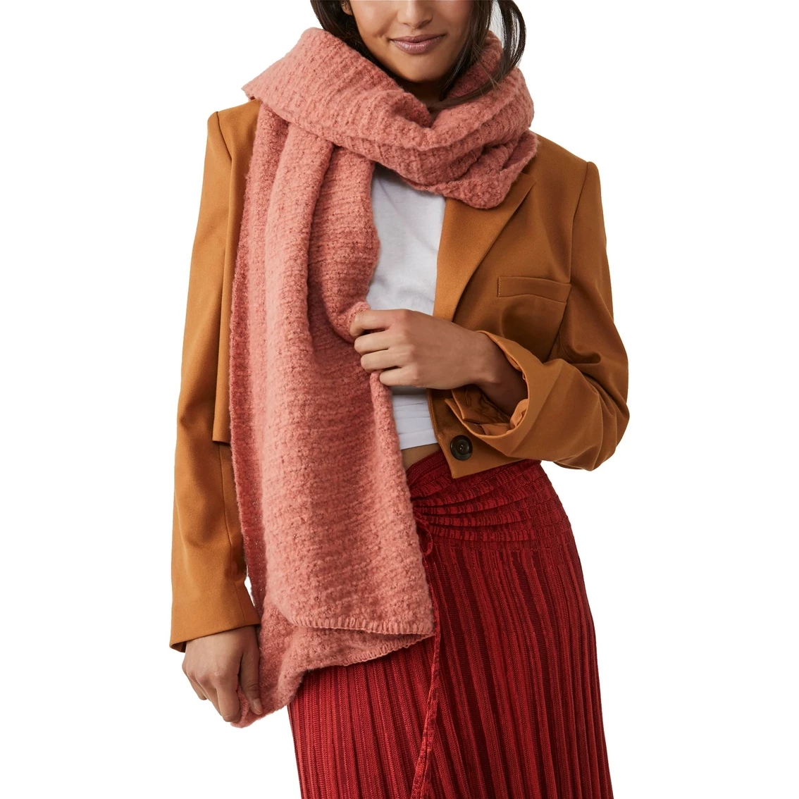 Cheap 💯 Free People Ripple Recycled Blend Scarf 👏 - Image 2