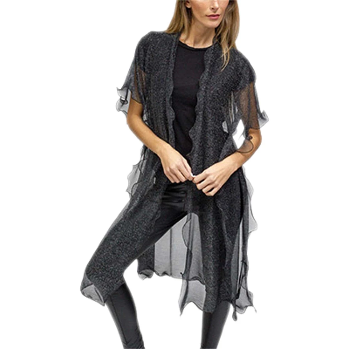 Coupon ๐ Just Jamie Metallic Kimono With Lattice Edge ๐งจ - Image 3