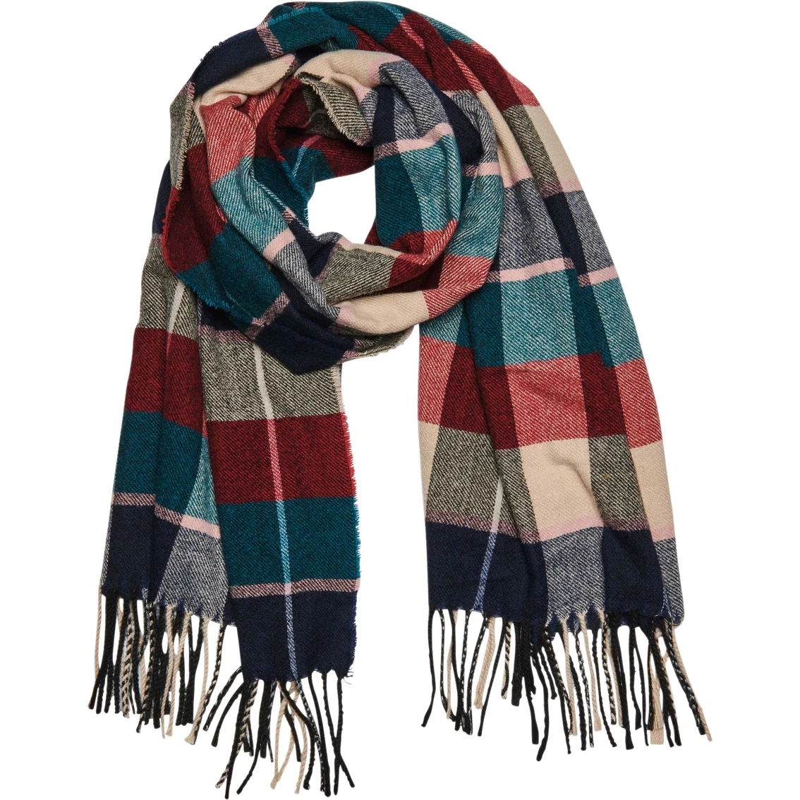 Discount ๐ Bay Sky San Diego Hat Company Jeweltone Plaid Scarf ๐