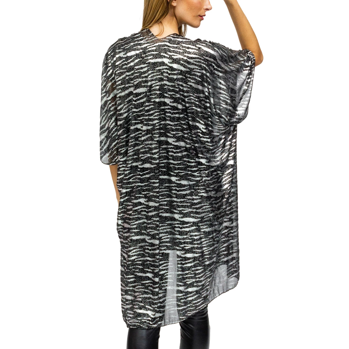 Budget ๐ฅฐ Just Jamie Zebra Foil Print Kimono ๐ - Image 2