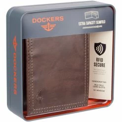 Top 10 ๐คฉ Dockers RFID Extra Capacity Slimfold Wallet With Zipper Pocket ๐