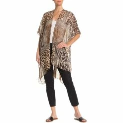 New โจ Just Jamie Leopard Print Mixed Media With Studs โญ