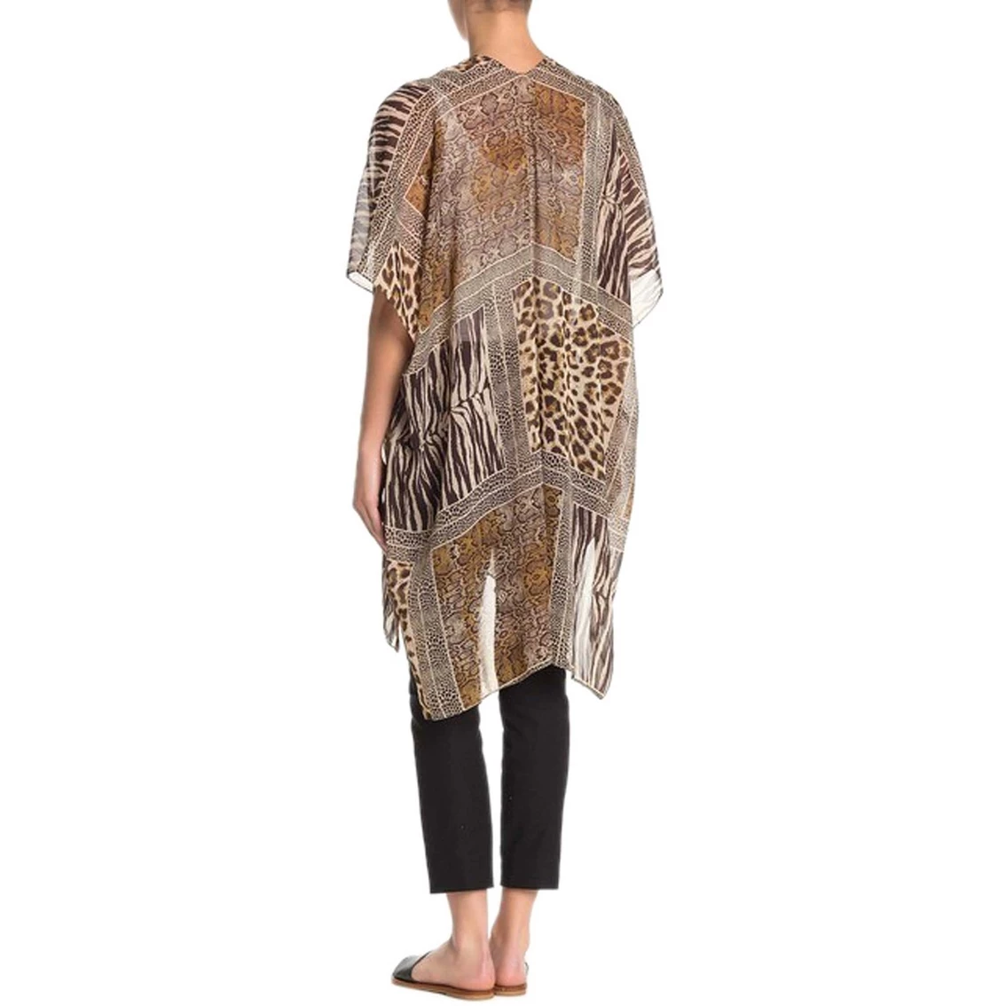 New โจ Just Jamie Leopard Print Mixed Media With Studs โญ - Image 2