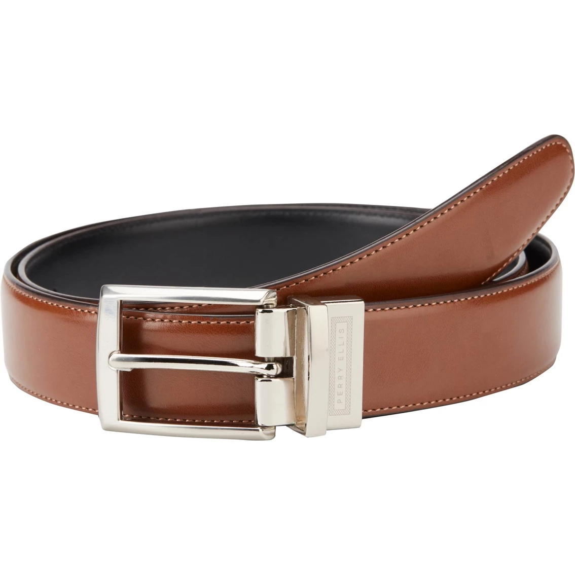 Coupon ๐ Perry Ellis Reversible Amigo Tan Leather Belt โญ - Image 3