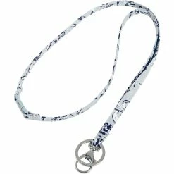 Deals 😉 Vera Bradley Perennials Gray Breakaway Lanyard 🔥