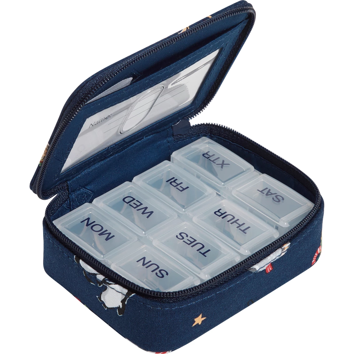 Coupon 😉 Vera Bradley Snow Globe Motifs Travel Pill Case 🔥 - Image 3