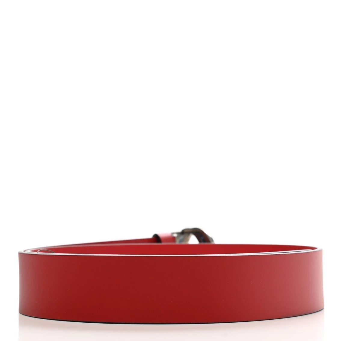 Cheapest βοΈ Gucci Rosso Red Leather Interlocking GG Buckle 90/36 Belt 546389 π - Image 2