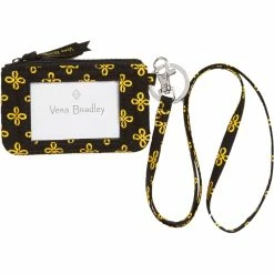 Best Sale 💯 Vera Bradley Signature Cotton U.S Military Logo Zip ID Lanyard 😍
