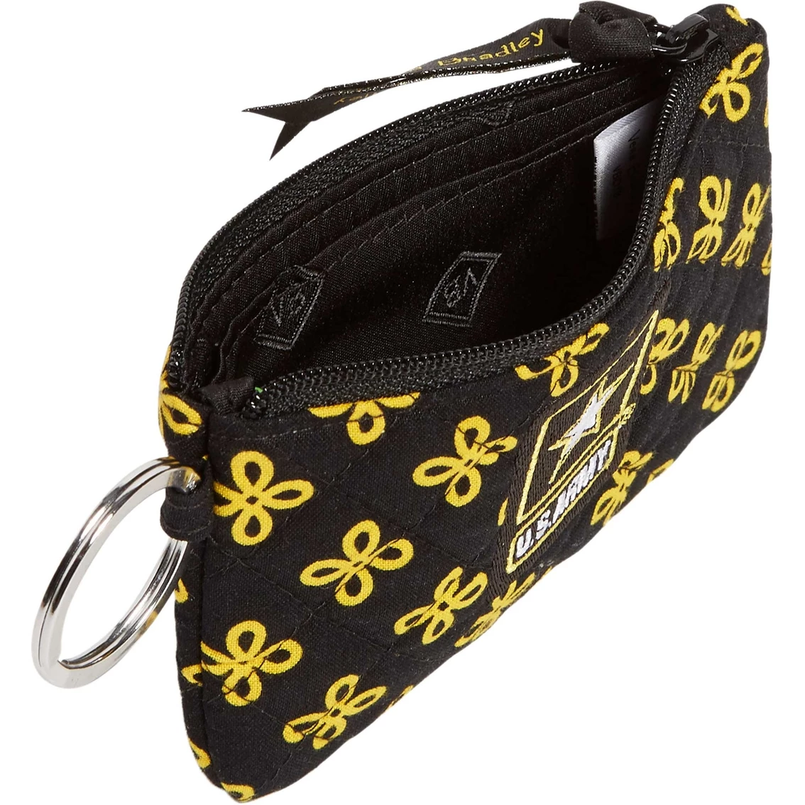 Best Sale 💯 Vera Bradley Signature Cotton U.S Military Logo Zip ID Lanyard 😍 - Image 3