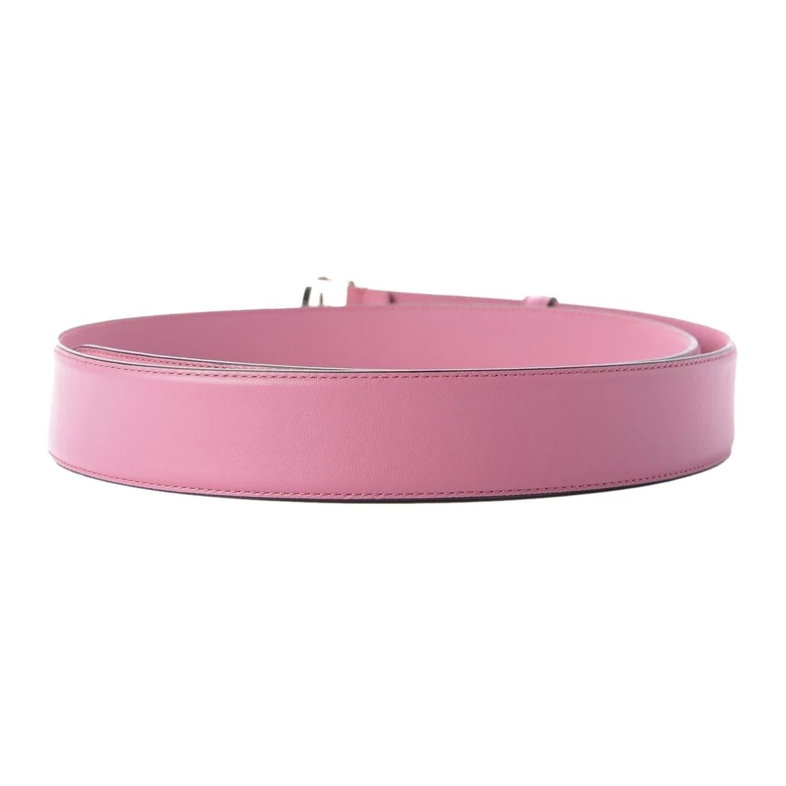 Hot Sale 🥰 Gucci Glossy Pink Leather Interlocking GG Buckle 85/34 Belt 546386 ✔️ - Image 2