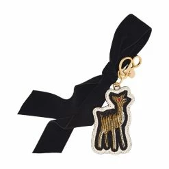 Best reviews of ๐ Miu Miu Trick In Pelle Trick Blason Beaded Deer Key Chain Charm Key Ring 5TL215 ๐ฏ
