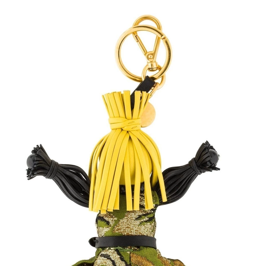 Hot Sale 😀 Prada Trick Pelle Felce Green 👗 Dress Jasmine Doll Keyring Key Charm 1TL171 💯 - Image 4