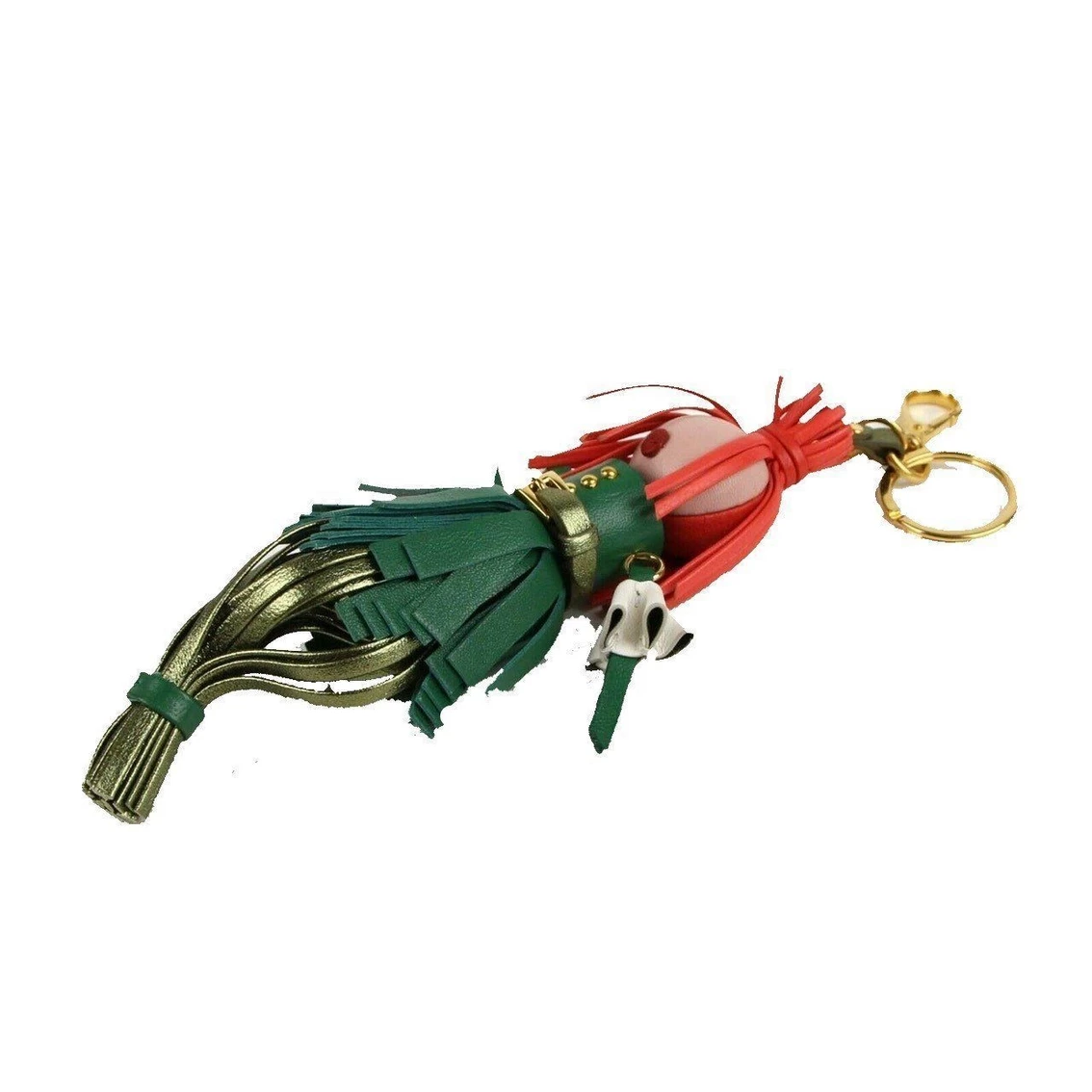 Best reviews of β Prada Trick Pelle Alice Doll Red Green Leather Key Chain 1TL172 π - Image 4