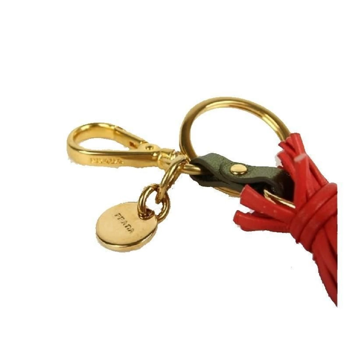 Best reviews of β Prada Trick Pelle Alice Doll Red Green Leather Key Chain 1TL172 π - Image 5