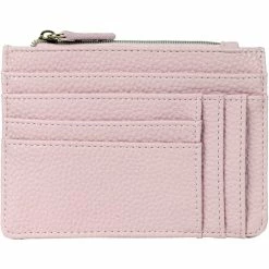 Buy 🥰 Julia Buxton Pebble Vegan Leather Slot Coin Case, Dusty Pink ✔️