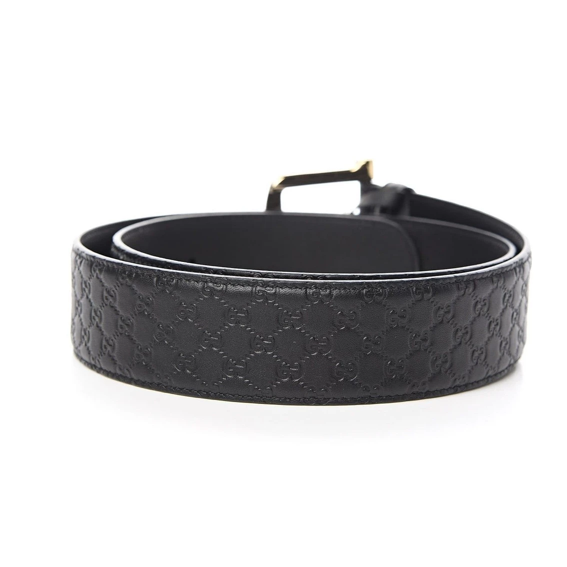 Deals โ๏ธ Gucci Microguccissima Black Leather Gold Buckle Belt 100/40 449716 ๐คฉ - Image 4