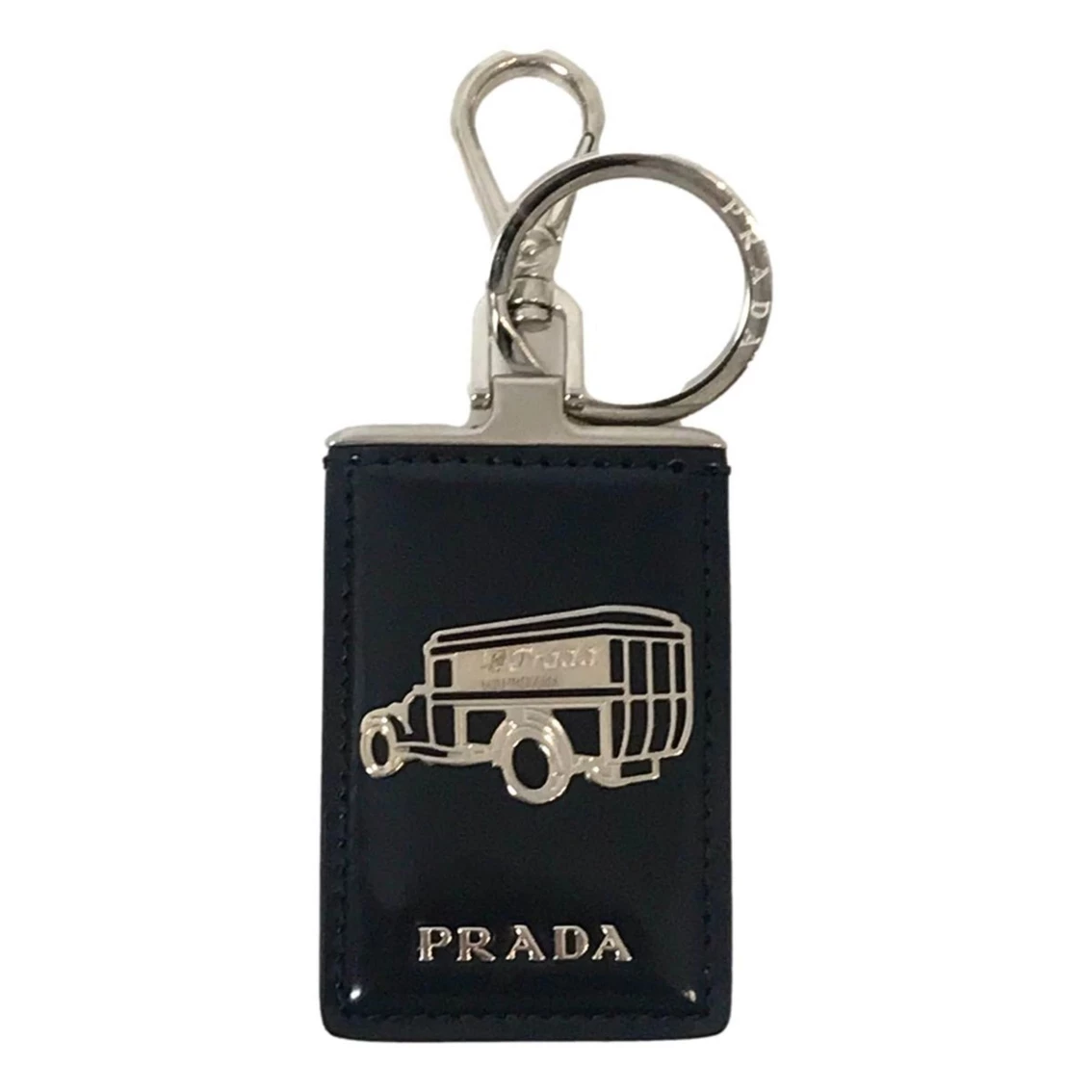 Brand new π Prada Automobile Black Patent Leather Keychain π