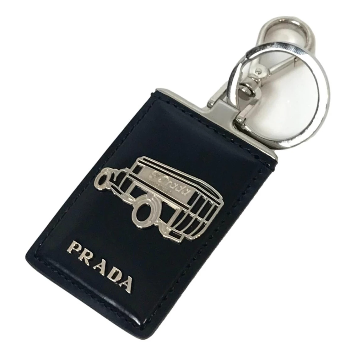 Brand new π Prada Automobile Black Patent Leather Keychain π - Image 3