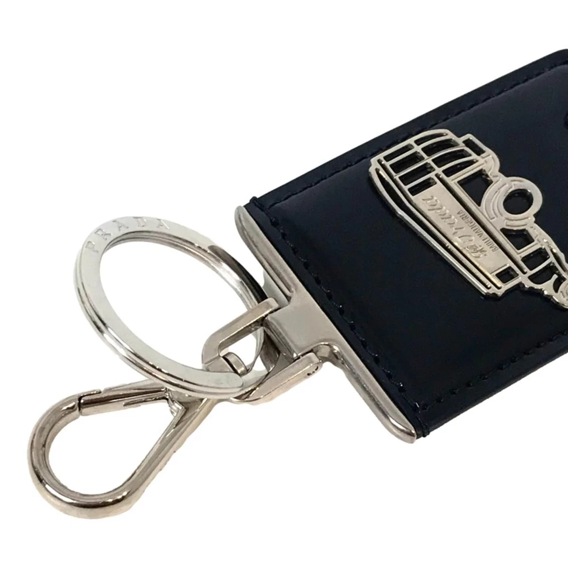 Brand new π Prada Automobile Black Patent Leather Keychain π - Image 5