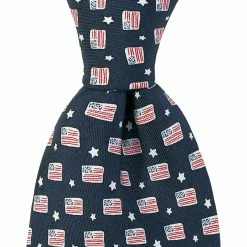 Deals 🤩 Vineyard Vines Flags And Stars Neck Tie 😉