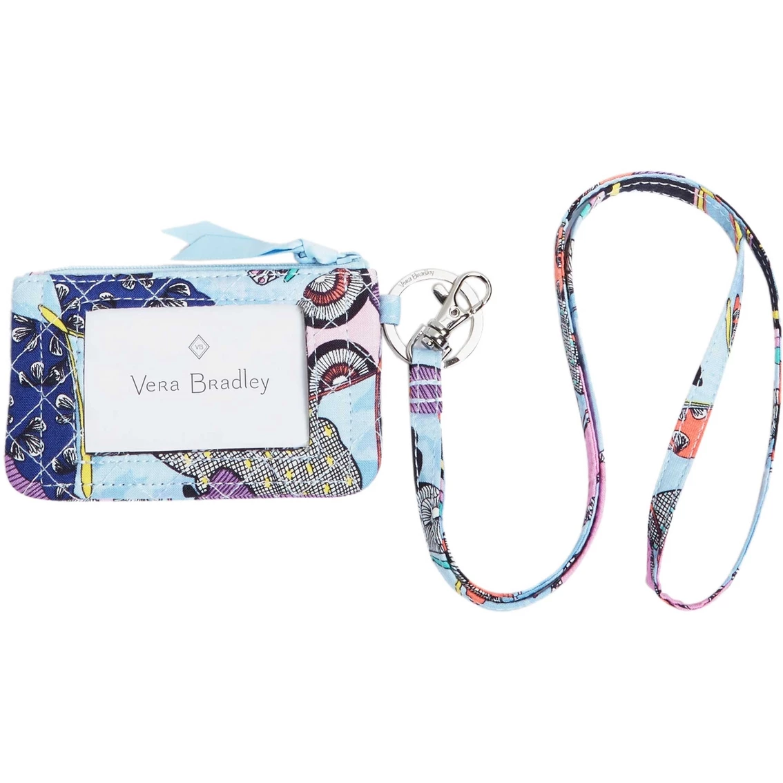 Cheapest ๐ Vera Bradley Zip ID Lanyard In Signature Cotton, Butterfly By ๐ฏ