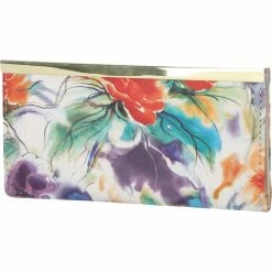 Hot Sale 👍 Mundi Slim Clutch With Bar, Floral On Fire ⌛