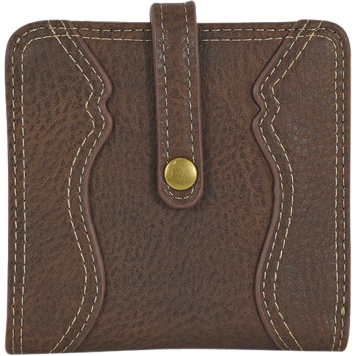 Deals โค๏ธ Justin Textured Midi Wallet With Yoke Detail ๐