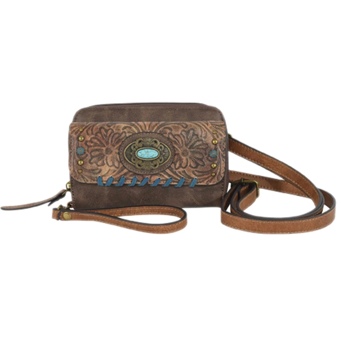 Best deal ๐ฅฐ Justin Tooling Pattern Wallet On A String ๐ฏ