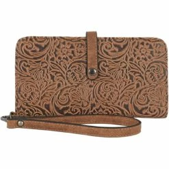 Wholesale ✔️ Justin Weathered Tooling Pattern Slim Wallet 😉