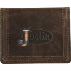 Outlet ⭐ Justin Serape Logo Front Pocket Card Wallet 💯