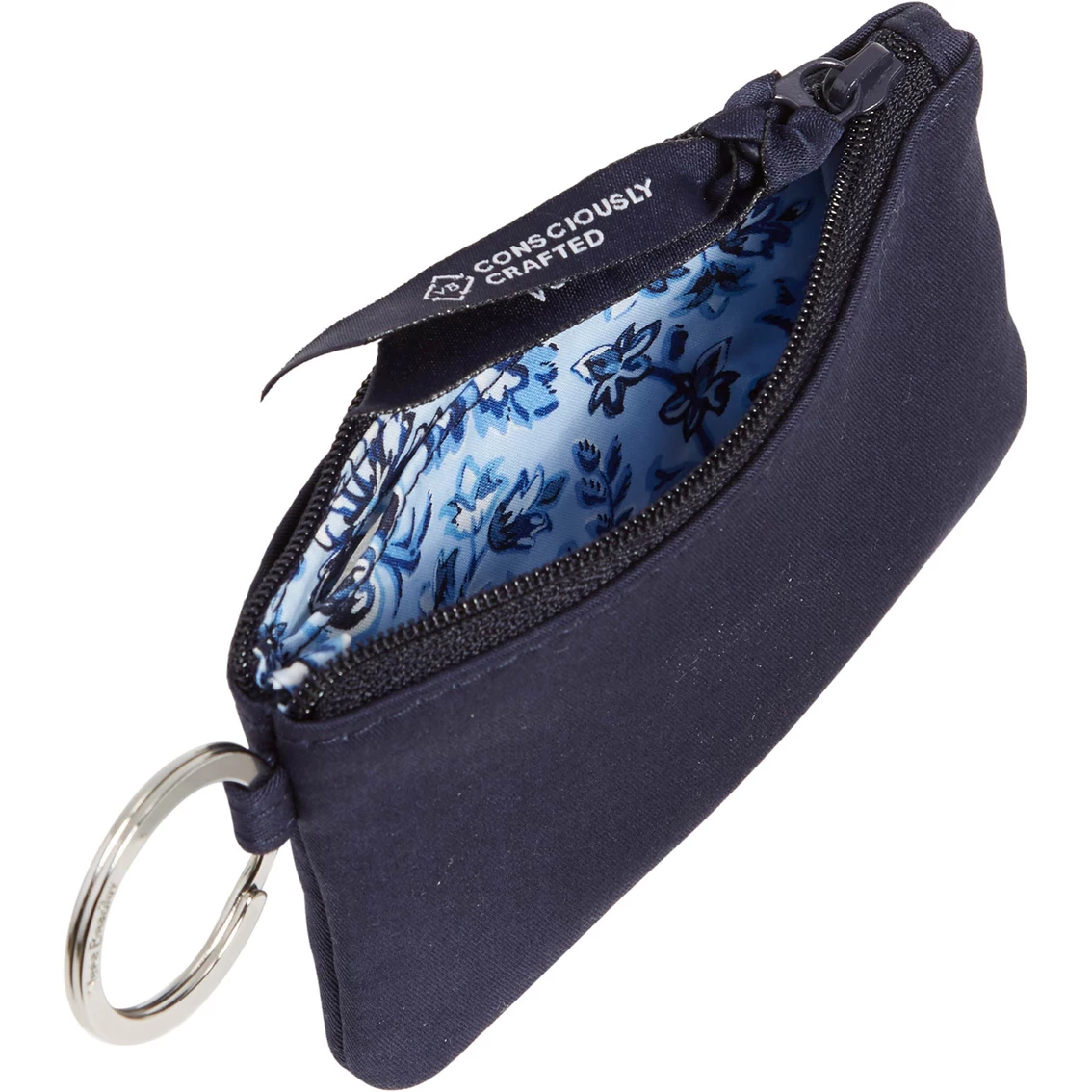 Wholesale ๐ Vera Bradley Recycled Cotton Classic Navy Zip ID Lanyard โญ - Image 2