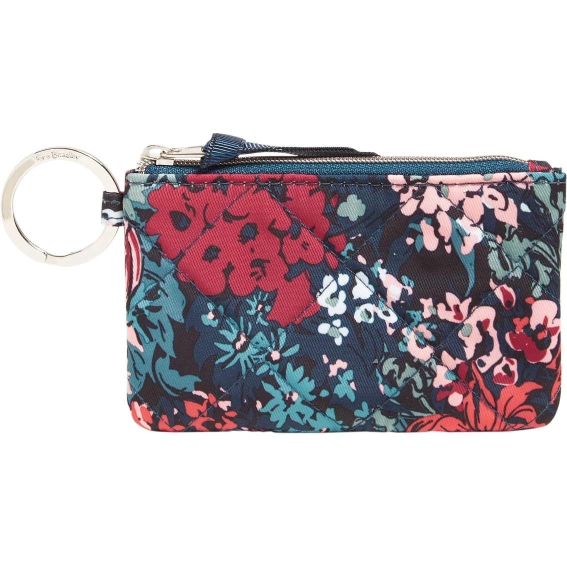 Brand new ๐ Vera Bradley Cabbage Rose Cabernet Zip ID Case In Performance Twill ๐ - Image 2