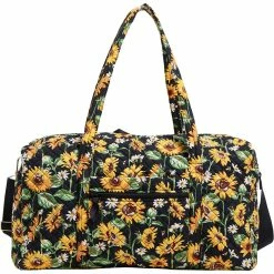 Best reviews of 👏 Vera Bradley Sunflowers Large Travel Duffel In Recycled Cotton 😍