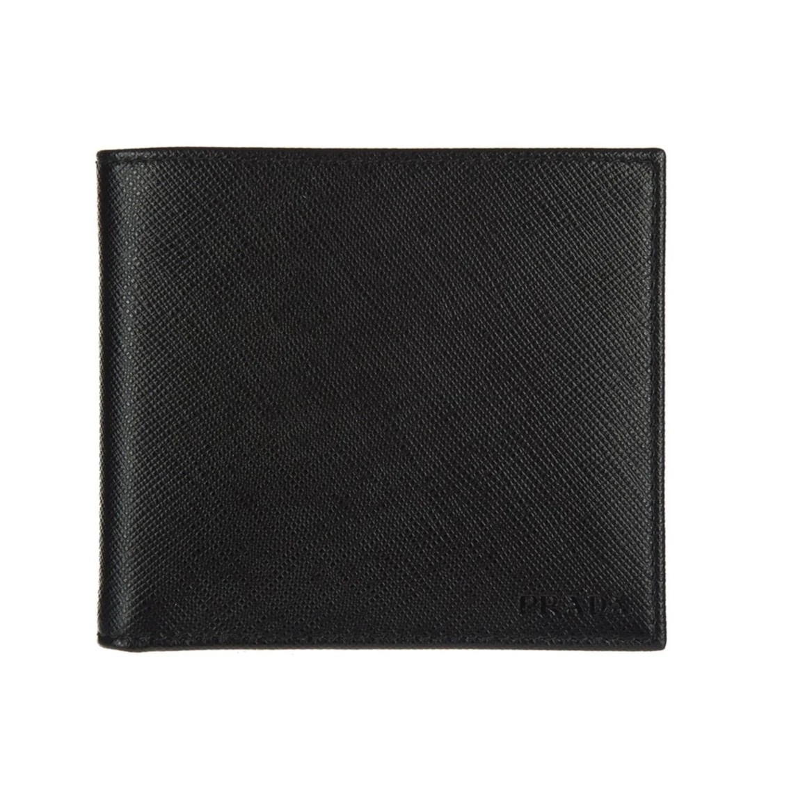 Best Sale โจ Prada Mens Nero Black Saffiano Leather Billfold Bifold Wallet 2MO513 ๐ - Image 2