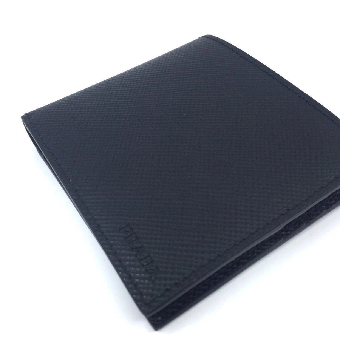 Best Sale โจ Prada Mens Nero Black Saffiano Leather Billfold Bifold Wallet 2MO513 ๐ - Image 5